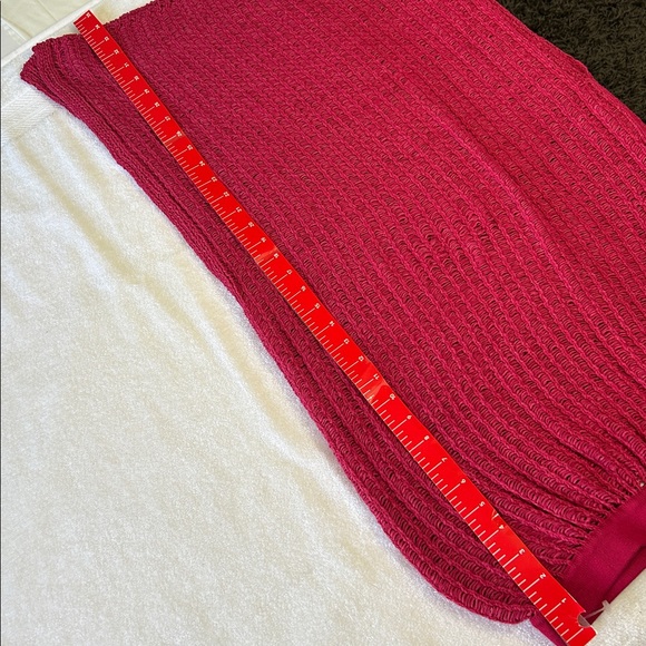 FP Beach Small Set Havana Sweater Set Free People in Love Potion Red Cotton Knit - Picture 10 of 14